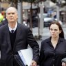 Former Super Retail Group chief legal officer and company secretary Rebecca Farrell arriving at the Federal Court on July 31.
