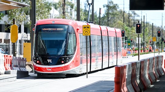 Canberra's light rail. 