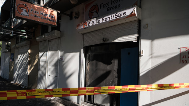 Fifty people evacuated after fire at Sydney e-bike store