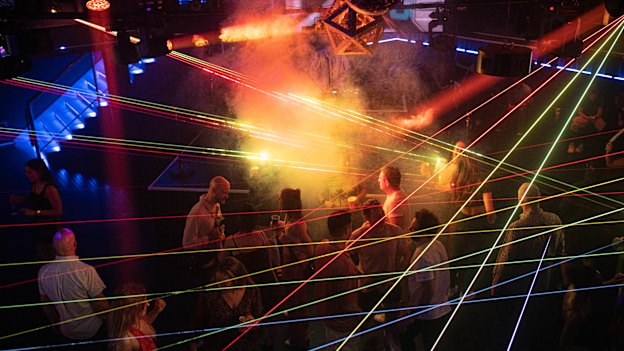 Once the city’s mainstay gay club, ARQ was nearly empty when the Herald visited on a Saturday night.