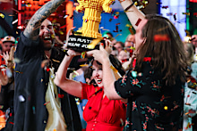 Jackson, Fleur and Alex are crowned the winners of LEGO Masters Bricktacular. 
