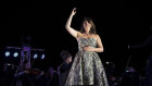 Mezzo-soprano Milijana Nikolić wears an opal pendant, earrings and ring loaned by The Opal Miner in Winton.