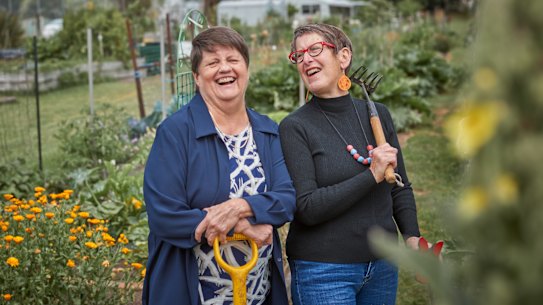 Glenda Maes (left) and Cathy McCallum: “Glenda needed that reassurance that she was destined for greater things. I could just see it in her.”