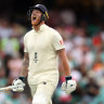 Stokes walks off the SCG. 