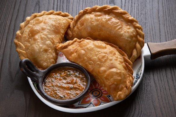 Fried cheese empanadas.