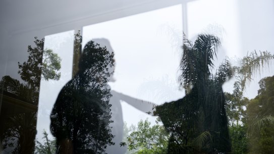 Sarah* and her mother in isolation at their home in Lugarno.