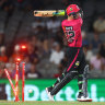 The night was as good as over for the Sydney Sixers once Josh Philippe departed.