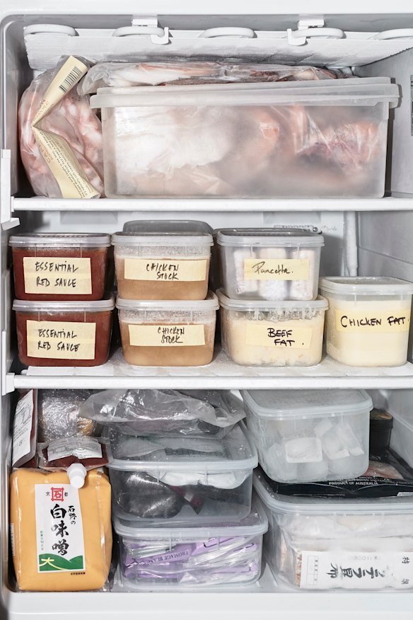 Label containers and consider portion size when freezing leftovers.  