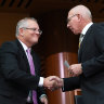 Then-prime minister Scott Morrison with Governor-General David Hurley in 2019.