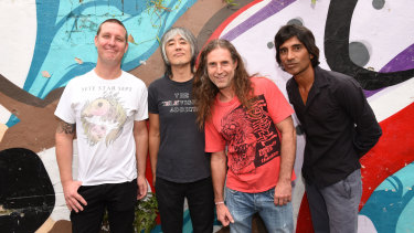The Hard-Ons (from left) Murray Ruse, Ray Ahn, Peter Black and Keish de Silva.