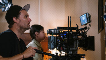 “I’d been desperate for a film like this”: cinematographer Lachlan Milne on the set of Minari in Oklahoma. 