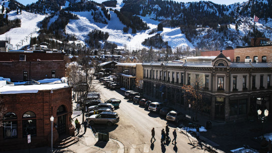 The sun shines down on Aspen, Colorado, earlier this month.  A number of infections have been confirmed at the ski resort.