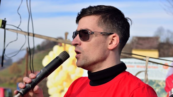 Critics say Martin Sellner is the spokesman for a racist, extreme far-right group.