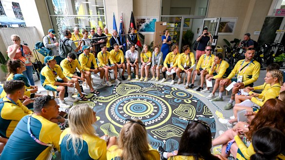 The Australian swim team: tightknit.
