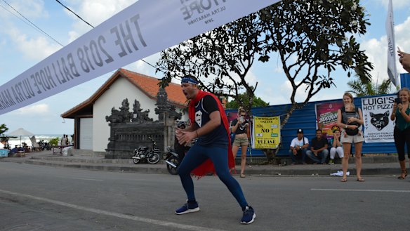 Kyron Gosse does the haka.