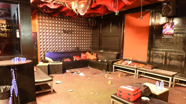 Inflation nightclub after the shooting.