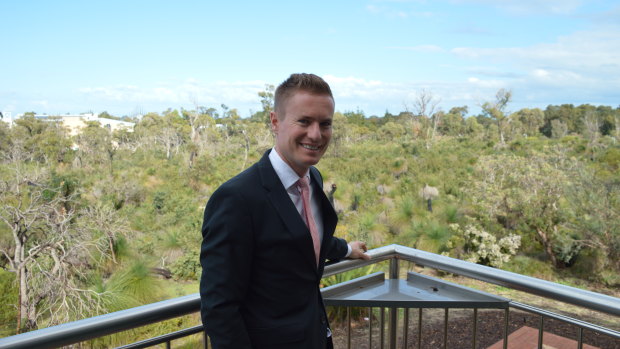 Mayor Albert Jacob shares the view from his office.