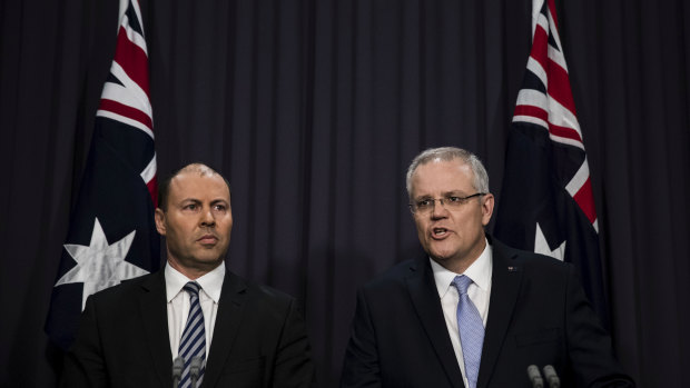 The new leadership of the Liberal Party - deputy leader Josh Frydenberg and Prime Minister Scott Morrison.