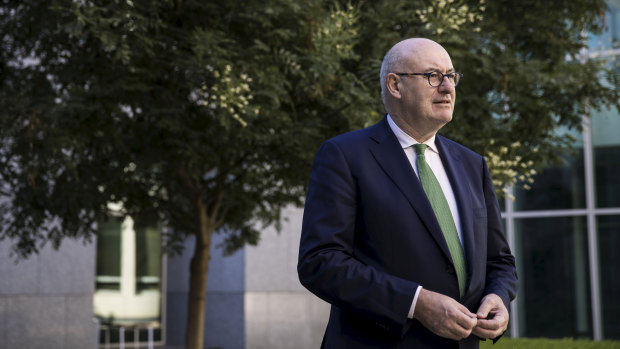 European Commissioner for Agriculture and Rural Development, Phil Hogan, in Canberra on Wednesday. 