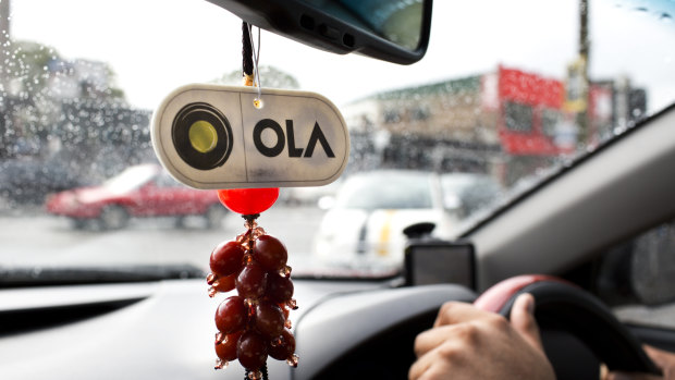 The ride-sharing service Ola has offered drivers protective equipment if they spend 50 hours a week on the platform.