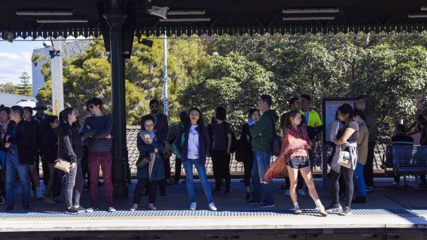 Commuters were hit by massive delays on trains in Sydney last weekend as well.
