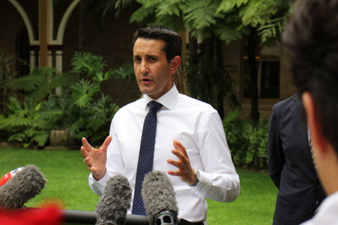David Crisafulli again dodged questions on nuclear power at Parliament House on Wednesday.