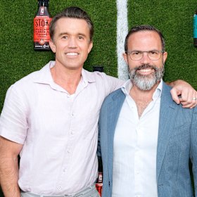 Rob McElhenney and chief executive Michael Williamson.