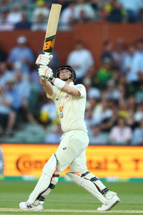 Steve Smith forces the pace in Australia’s second innings.