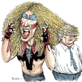 "Mr Palmer's image is not good for my heavy metal image," Dee Snider told federal court this week. Illustration: Joe Benke