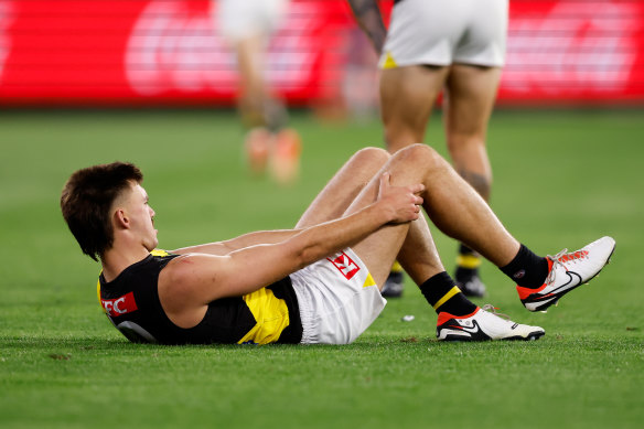 A knee reconstruction set back Josh Gibcus’ development, but he has shown his class as a defender. 