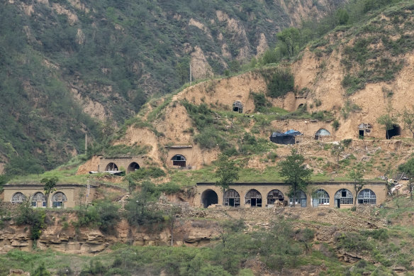 The once-ubiquitous cave dwellings in Yan’an are disappearing now.