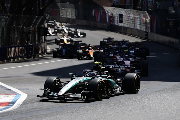 Kimi Antonelli leads the Monaco Grand Prix. 