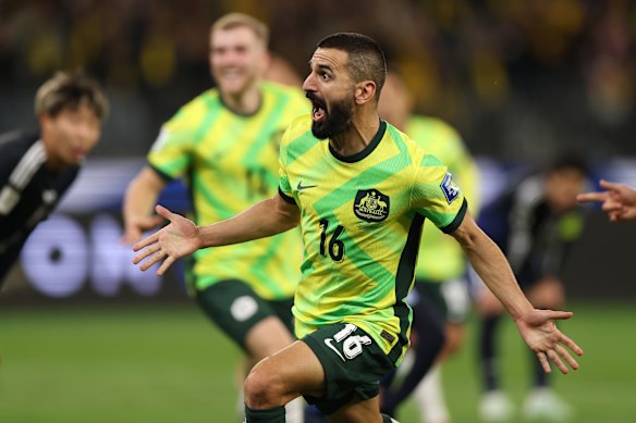 Aziz Behich, the hero for the Socceroos.