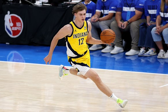 Indiana Pacers guard Johnny Furphy during game five of the NBA finals.