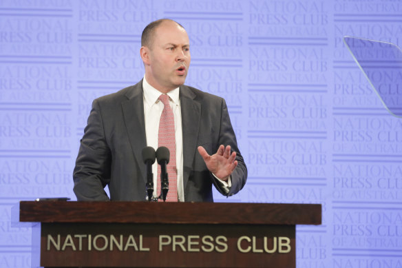 Josh Frydenberg addresses the National Press Club 