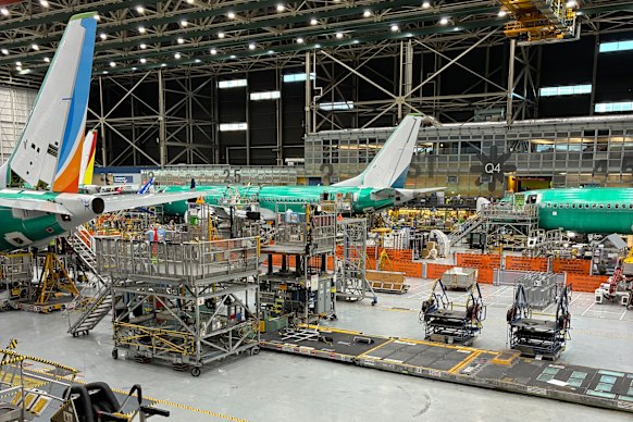 There are 10 main stages to the production of a Boeing 737. 