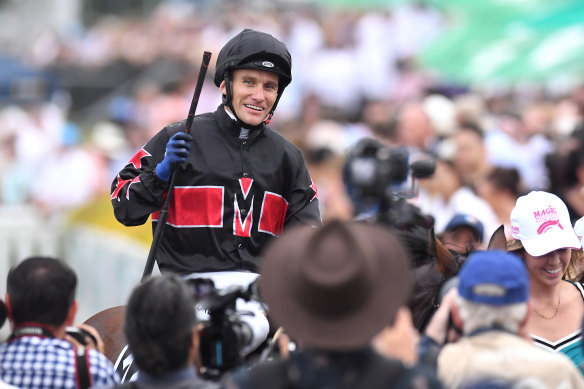 Luke Currie celebrating on Away Game.