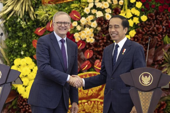 Prime Minister Anthony Albanese and Indonesian President Joko Widodo will meet in Sydney on Tuesday. 