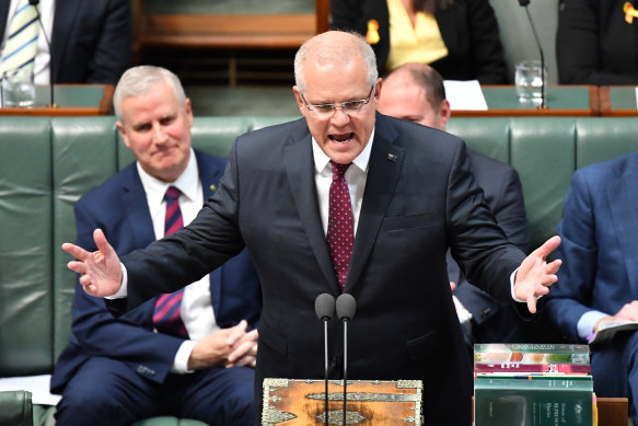 Prime Minister Scott Morrison in Parliament in September. 