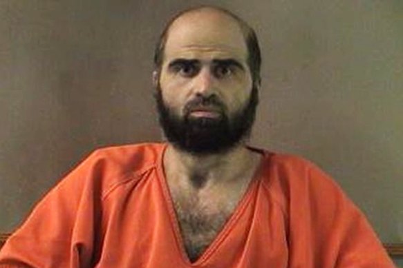 Nidal Hasan in una foto non datata fornita dal dipartimento dello sceriffo della contea di Bell.