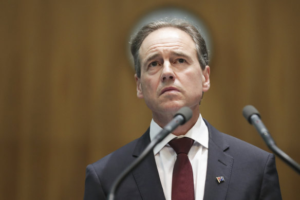 Federal Health Minister Greg Hunt announced the centralised aged care response centre on Saturday.