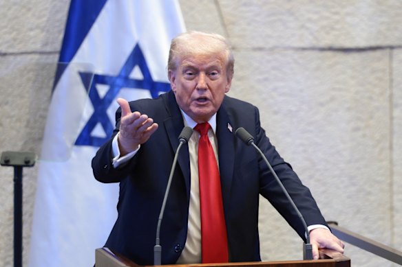 Donald Trump urged Israeli President Isaac Herzog to pardon Benjamin Netanyahu over corruption allegations.