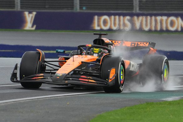 Oscar Piastri during the 2025 Australian Grand Prix.