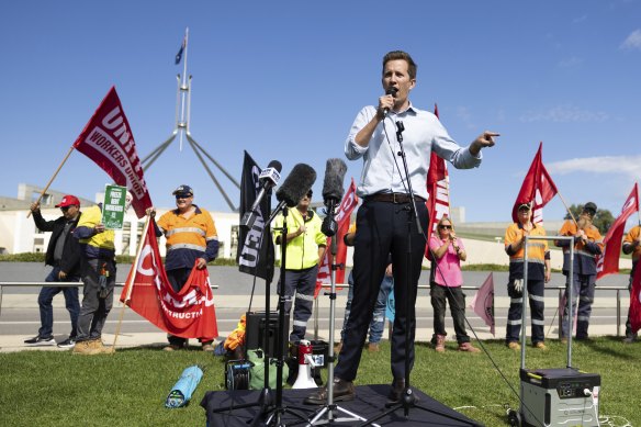 Greens housing spokesman Max Chandler-Mather wants the government to provide an extra $5 billion a year in direct investment for social and affordable housing, as well as a two-year rent freeze.