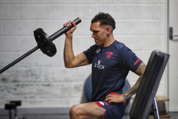 Road to recovery: Harley Bennell has embraced his new club, as the Demons have him. 