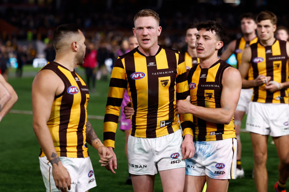 James Sicily defended Jack Ginnivan after a taunt from Port Adelaide coach Ken Hinkley.