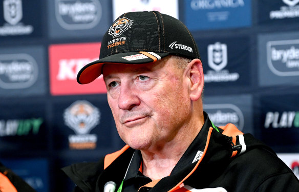 Wests Tigers coach Tim Sheens.