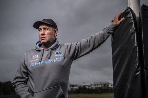 Shane Flanagan is in discussions with the NRL about returning as a head coach as early as this season.