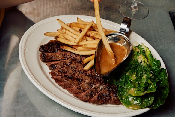 HER sells more than 300 serves of steak frites every Tuesday.