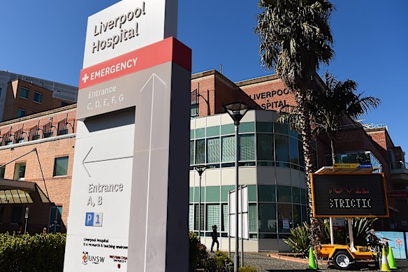 Liverpool Hospital in Sydney’s south-west. 